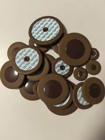 Saxophone leather pads, tenor and alto genuine leather sealing sound hole pads, coffee-colored maint