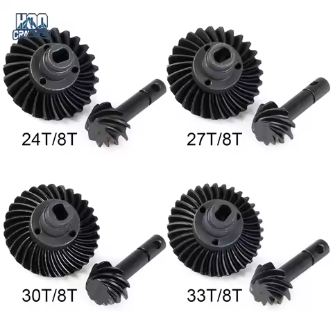 Helical Bevel Gear Set Overdrive Underdrive 24/8T 27/8T 30/8T 33/8T for Axial SCX10 Pro SCX10 II AR4