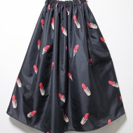 胭脂印花半身裙