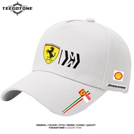 Iceman wins championship Raikkonen Ferrari F1 race uniform duckbill cap sun protection cotton sweat 