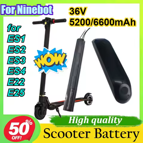 For Ninebot Scooter ES1 ES2 ES3 ES4 E22 E25 36V 5200mAh/6600mAh Electric Scooter Internal Built in B