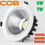 COB Recessed LED EYEBALL 5W 7W (WHITE) 3000K 4000K 6000K