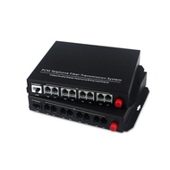 Suara Fxs/fxo Pots Fiber Multiplexer 8 Rj11 Ports Talian Telefon Atas Gentian Penukar Rj11 Talian Te