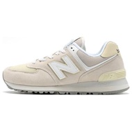 SEPATU CASUAL NEW BALANCE 574 BEIGE WHITE ORIGINAL BIG SIZE 45