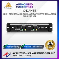 BEHRINGER X-DANTE High-Performance 32-Channel Audinate Dante Expansion Card for X32
