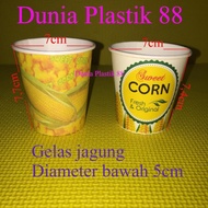 HARGA/PCS 6,5oz Gelas kertas PAPER CUP jagung JASUKE pop sweet corn