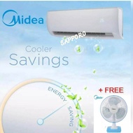 Midea 1.0hp Air Conditioner MSK4-09CRN1 + Free Table Fan 16''