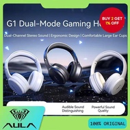 AULA G1 Earphone Bluetooth Wired Dual-Mode Gaming Earbuds Low Latency E-sport Headset With Microphon