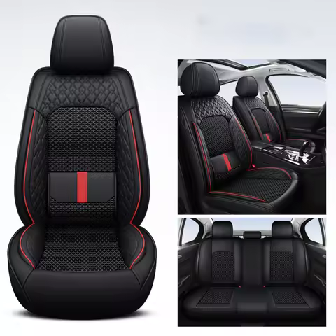 Universal PU Leather Car Seat Covers For Peugeot 508 Ford Kuga Mercedes ML W164 Passat b7 Kia Sporta