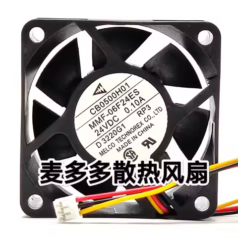 MR-J3 CB0500H01 MMF-06F24ES-RP3 6025 DC24V 0.10A 3wire server inverter cooling fan 60X60X25MM