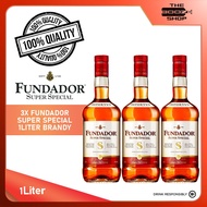 Fundador Super Special Brandy 1L x3