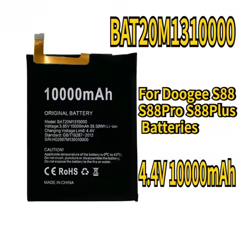 4.4V 10000mAh S88 Pro BAT20M1310000 Replacement Battery For Doogee S88 S88Pro S88Plus Batteries
