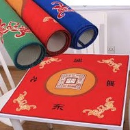 💥💥Ready Stock Mahjong Tiles Mat Table Cloth Carpet Cover Anti Slip silencing 80cm*80cm Red Blue Green Yellow
