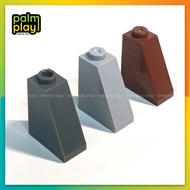 65 degree slope bricks 2x1x2 - MOC 60481 puzzle assembly toy accessories - Quantity of 10 pieces