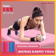 NBR Yoga Mats Anti-Slip 8MM Thick Premium & Pilates Mats Gym Mats Outdoor Mats