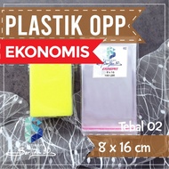 Contents 100 PCS_Plastic opp Seal 8 x 16 cm Thickness 02 Micron Plastic Glue Seal 8 x 16 cm Clear Pl