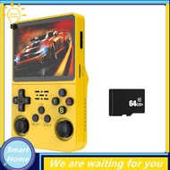 [Hmou] R36S Handheld Game Console 3.5 Inch IPS Screen 64GB Video Game Console Dual 3D Joystick 3200m