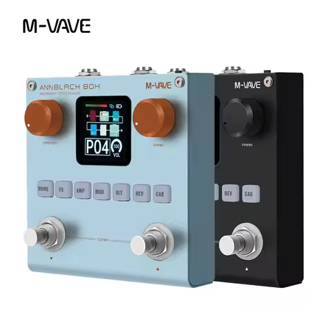 M-VAVE Blackbox Guitar / Bass AMP Modeler Multi Effects Processor Rechargeable for Electric Guitar B