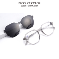 Berrybarton Kacamata Anti Radiasi Blueray Photocromic Clip On Polarized Anti Silau UV 400 Frame TR L