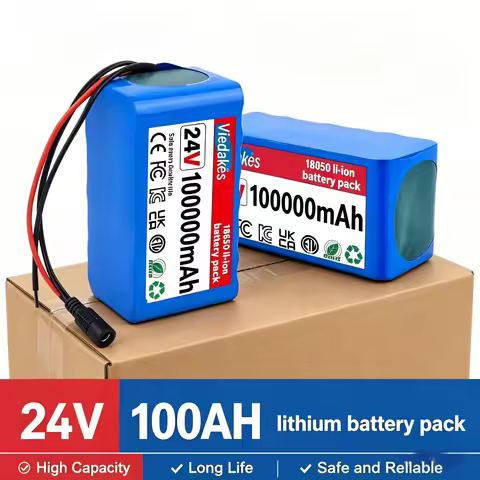 Hot Sale Rechargeable Pack with 29.4V Fast Charger 24V 21700 7S3P 100Ah Lithium Battery for 24V Elec