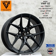 VOGUE WHEELS VWF-02  19x8.5JJ  5x112/114.2 ET 43 | 19x8.5/9.5JJ  5x112/114.3  ET 30/43 | MATTE BLACK