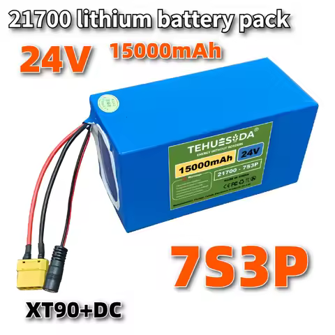 24V / 25.9V 15Ah Lithium Battery Pack for Wheelchairs 21700 7S3P 15000mAh Rechargeable with 29.4V 2A