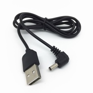 USB A To DC 3.5 Mm/1.35 Mm 5 Volt DC Barrel Jack Power Cable 100cm 3 Feet White / Black