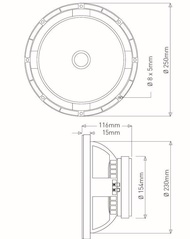 Speaker JIC LA 10060 - 10 INCH