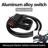Motorcycle Mini Driving Light Aluminum Switch 3 Way Switch On Off Universal Waterproof Switch
