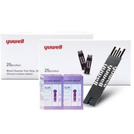 [ORIGINAL] NEW PACKING YUWELL GLUCOSE STRIP FOR MODEL 710, 582, 301,586 FOC LANCERT