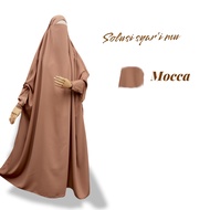 [SALE] French Khimar Abaya overhead onepiece / long french khimar / frenchkhimar long / french khima