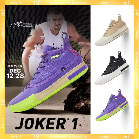 361 Degrees Joker 1 Men's Basketball Shoes Jokic High-top Combat Shock-Absorbing Non-slip Wear-resis