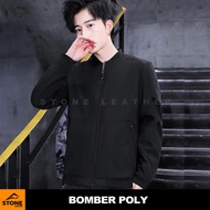 Gore Tex Stone Leather Polyester Men's Jacket