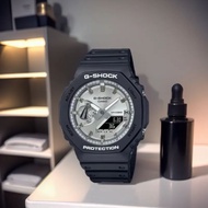 [Powermatic] CASIO G-SHOCK GA-2100S GA-2100SB-1 GA-2100SB-1A 2100 Series Metallic Matte Silver Black Wrist Watch For Men