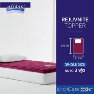 Midas Topper ที่นอนยางพาราแท้ รุ่น Rejuvenite 3ฟุต 2นิ้ว Latex Made In Belgium ส่งฟรี (Topper ที่นอน