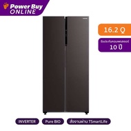 TOSHIBA ตู้เย็นไซด์ บาย ไซด์ Inverter (16.2 คิว สี Satin Grey) รุ่น GR-RS600WI-PMT(37)