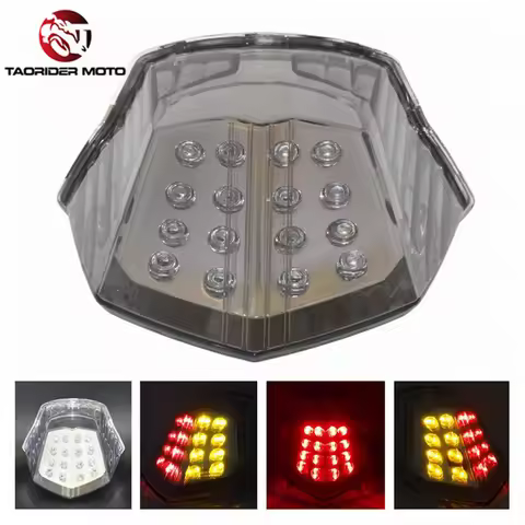 E-Marked Rear Tail Light Back Brake Turn Signals Integrated Led Light For Yamaha XJ6 Diversion F XJ6