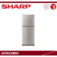 [ Delivered by Seller ] SHARP Gross 380L 2 Door Folio Refrigerator / Fridge / Peti Sejuk SJ3822MSS