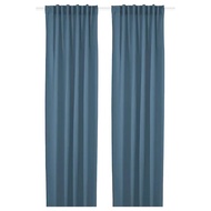 HILJA  Curtains, 1 Pair, Blue Color,  Light Filtering, Cosy Atmosphere 145x250 cm  145x250 cm