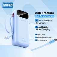 DOSEN Original Y342 42000mAh Powerbank fast charging PD22.5W Portable 25000mAh Comes with three wire