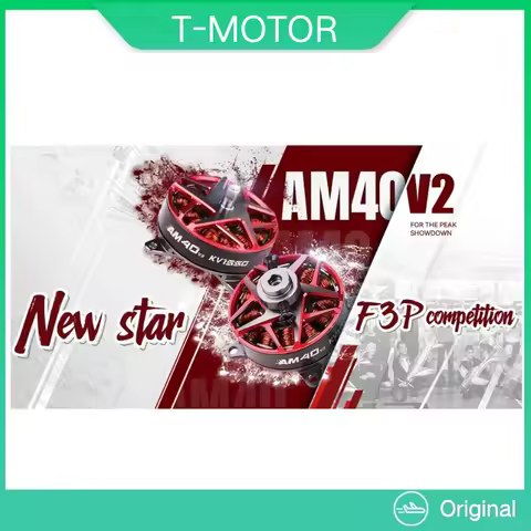 T-MOTOR AM40 V2 3D 4D KV1550 KV1880 F3P 2-3S Brushless Motor for RC Fixed Wing Airplane FPV Drone Ai
