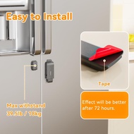 Baby Child Safety Lock, French Refrigerator Lock, Suitable for French Door-to-Door Refrigerator/Free
