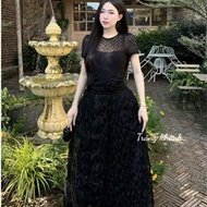 Long fishtail dress, halter neck dress with flared fishtail skirt 73(Z4) minh