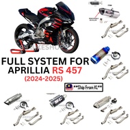 Full System For APRILLIA RS 457 RS457 2024 2025 Motorcycle Exhaust Muffler Set Modified Front Link P