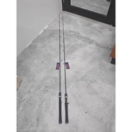 HASAMU WIND CAST Single Hand Solid Carbon Baitcast & Spinning Rod BC Baitcasting Tanto Guncast Randu