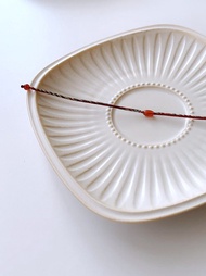 紅瑪瑙轉運珠 紅+五色 極細 金剛結 蠟線 / 祈福 開運 曼陀羅手環