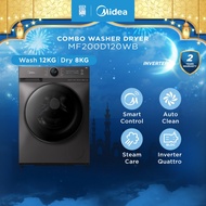 Midea MF200D120WB 12KG/8KG 2 In 1 Inverter Washer Dryer / Combo Washer Dryer / Washer / Dryer