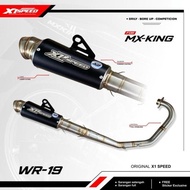 PROMO KNALPOT RACING MX KING ORIGINAL X1 SPEED LEHER TYPE ROAD RACE SELENSER TYPE SHORT LET"S ORDER 