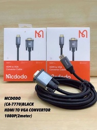 HDMI TO VGA CONVERTOR CABLE MCDODO CA-777 CHARGER FASTERGO FUTHER
