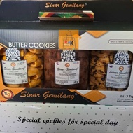SINAR GEMILANG BUTTER COOKIES HAMPERS EID CAKES CONTAINS 3 JARS